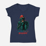 I Want Your Brains-Womens-V-Neck-Tee-Hafaell