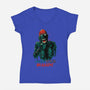 I Want Your Brains-Womens-V-Neck-Tee-Hafaell