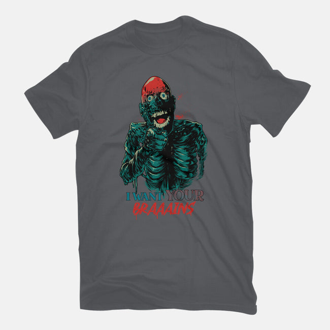 I Want Your Brains-Mens-Heavyweight-Tee-Hafaell