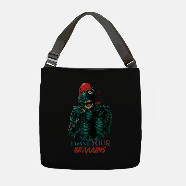 I Want Your Brains-None-Adjustable Tote-Bag-Hafaell