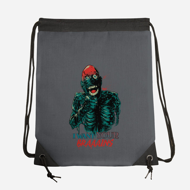 I Want Your Brains-None-Drawstring-Bag-Hafaell