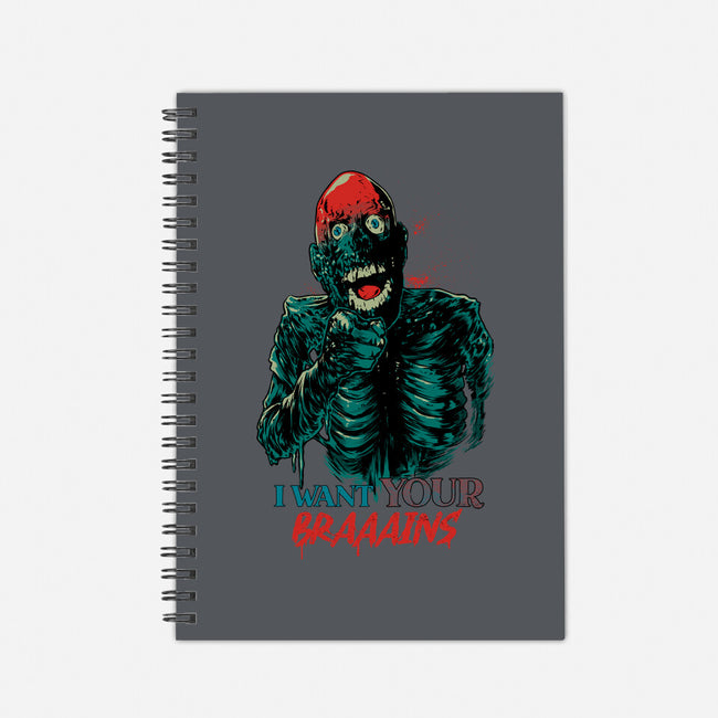 I Want Your Brains-None-Dot Grid-Notebook-Hafaell