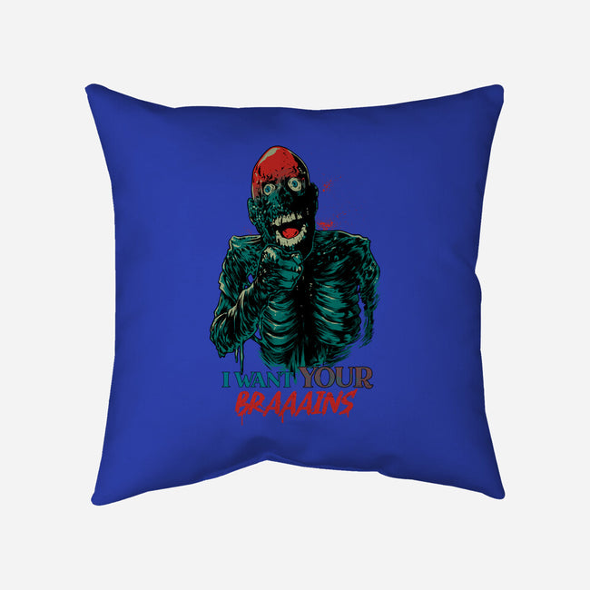 I Want Your Brains-None-Removable Cover w Insert-Throw Pillow-Hafaell