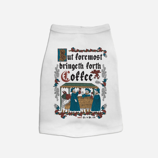 But First Coffee Medieval Style-Dog-Basic-Pet Tank-Nemons