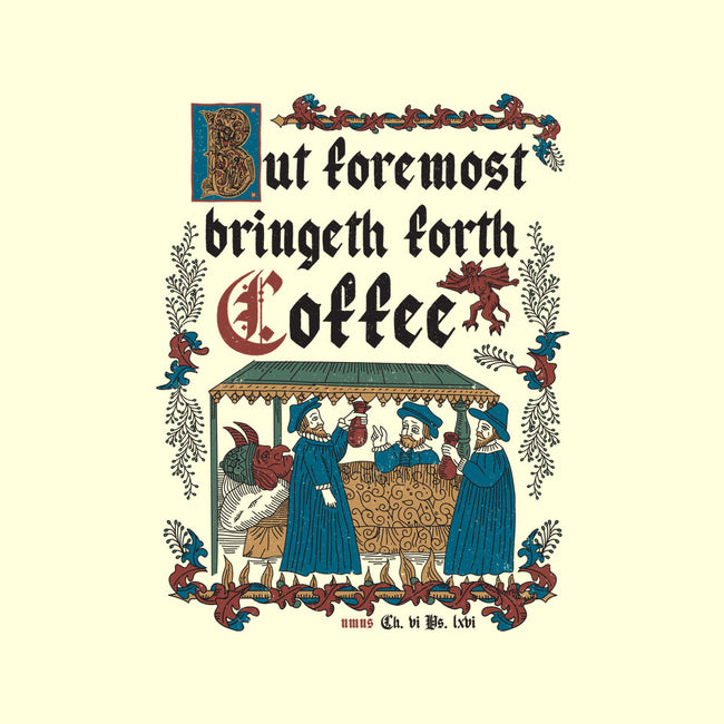 But First Coffee Medieval Style-None-Removable Cover w Insert-Throw Pillow-Nemons