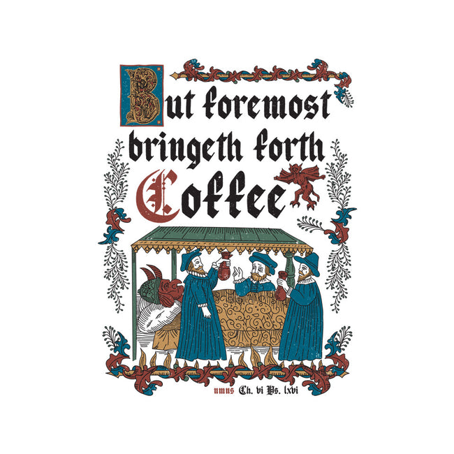 But First Coffee Medieval Style-None-Drawstring-Bag-Nemons