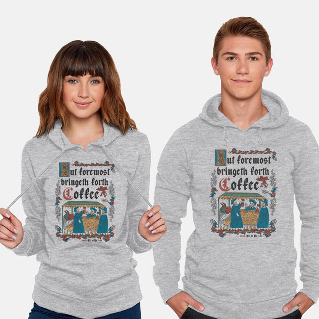 But First Coffee Medieval Style-Unisex-Pullover-Sweatshirt-Nemons