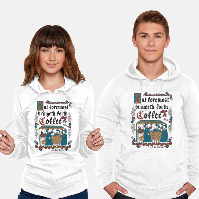 But First Coffee Medieval Style-Unisex-Pullover-Sweatshirt-Nemons