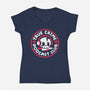 True Crime Podcast Club-Womens-V-Neck-Tee-NemiMakeit