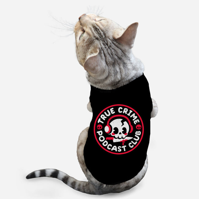 True Crime Podcast Club-Cat-Basic-Pet Tank-NemiMakeit