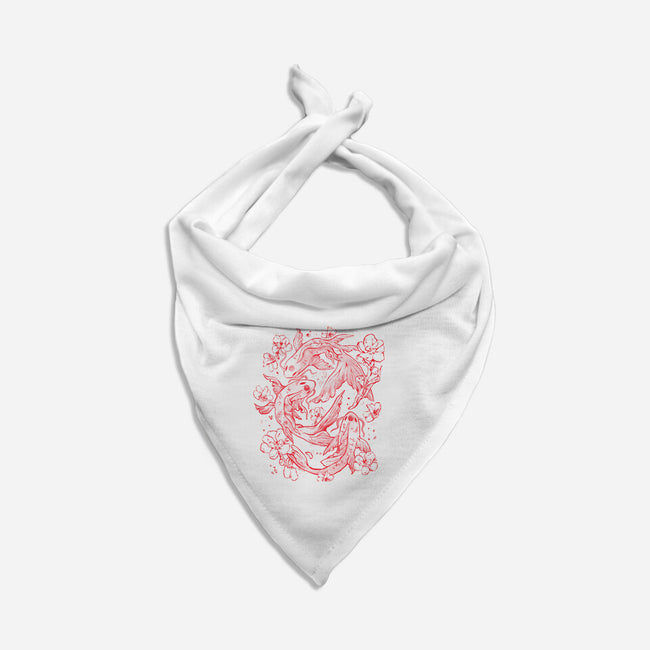 Red Koi-Cat-Bandana-Pet Collar-eduely