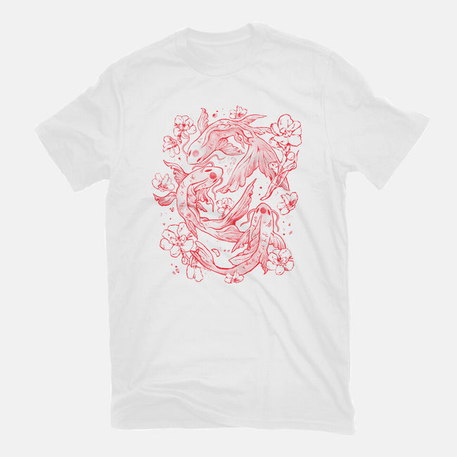 Red Koi-Mens-Heavyweight-Tee-eduely