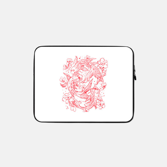 Red Koi-None-Zippered-Laptop Sleeve-eduely