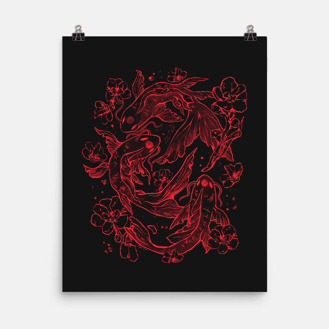 Red Koi-None-Matte-Poster-eduely