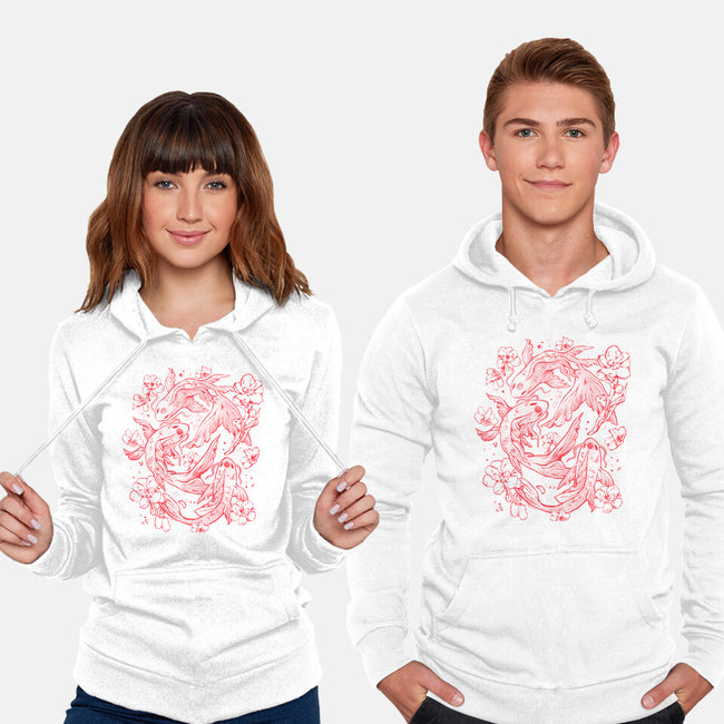 Red Koi-Unisex-Pullover-Sweatshirt-eduely