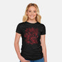 Red Koi-Womens-Fitted-Tee-eduely