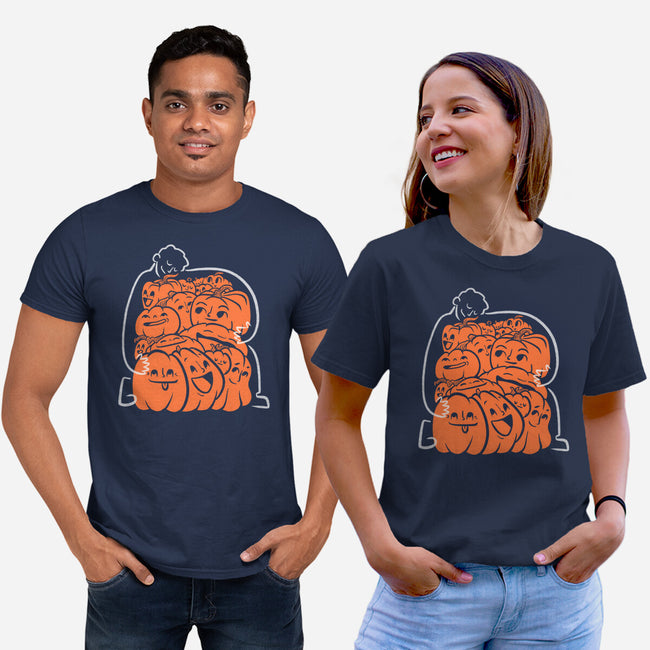 Pumpkin Picker-Unisex-Basic-Tee-Aarons Art Room