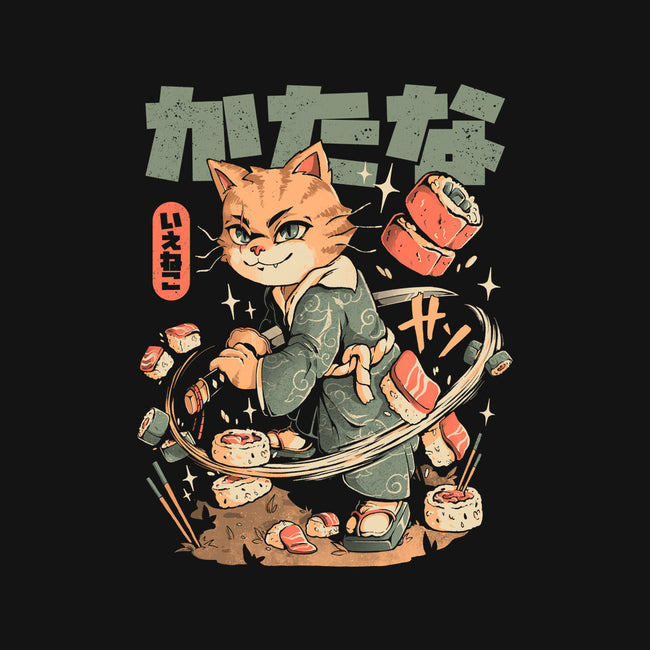 Sushi Slayer Cat-Womens-Off Shoulder-Sweatshirt-eduely