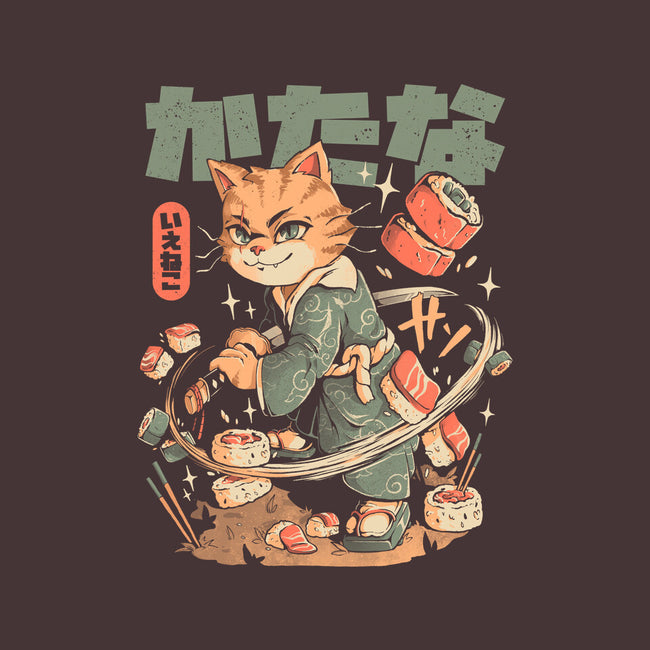 Sushi Slayer Cat-None-Basic Tote-Bag-eduely