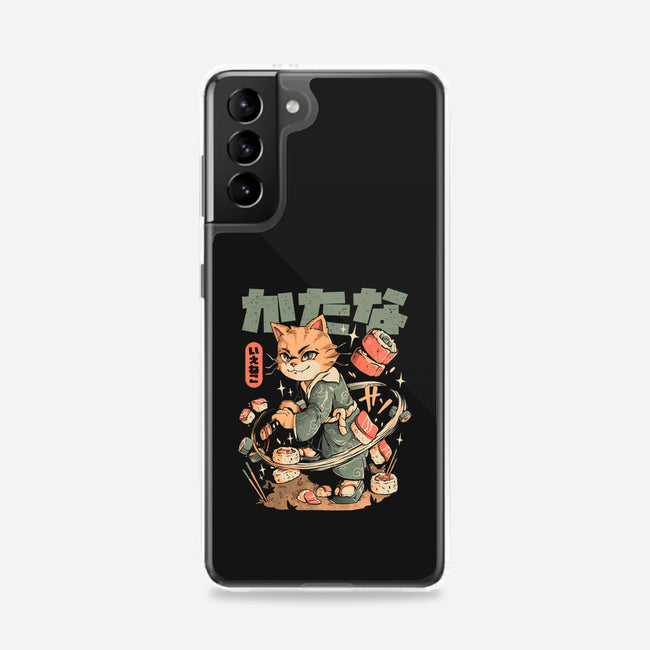 Sushi Slayer Cat-Samsung-Snap-Phone Case-eduely