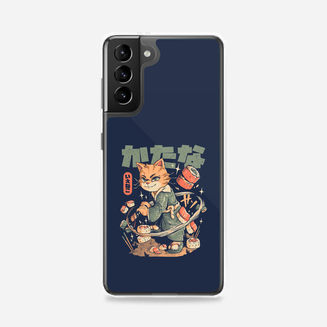 Sushi Slayer Cat-Samsung-Snap-Phone Case-eduely