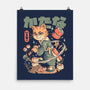 Sushi Slayer Cat-None-Matte-Poster-eduely