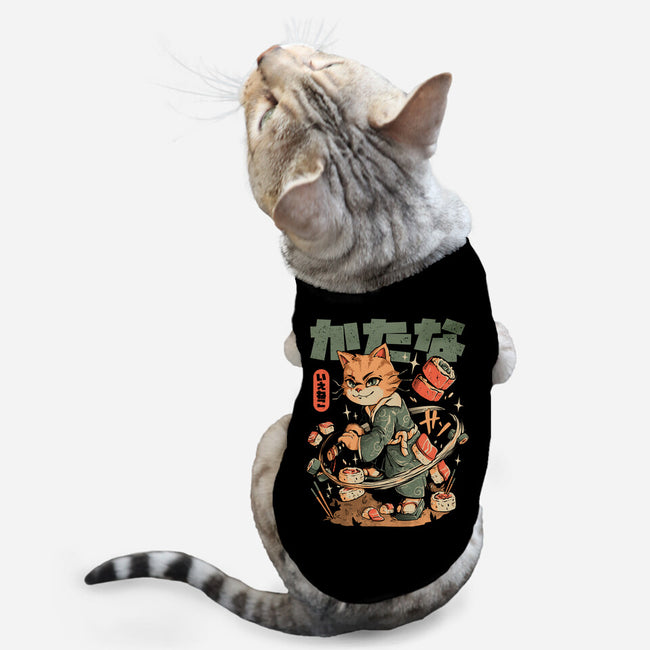 Sushi Slayer Cat-Cat-Basic-Pet Tank-eduely
