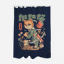 Sushi Slayer Cat-None-Polyester-Shower Curtain-eduely