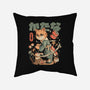 Sushi Slayer Cat-None-Removable Cover-Throw Pillow-eduely