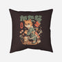 Sushi Slayer Cat-None-Removable Cover-Throw Pillow-eduely