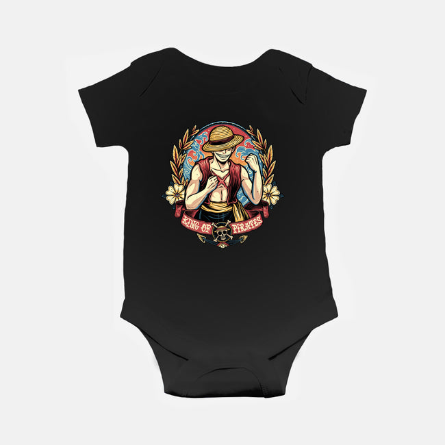 Ultimate Pirate King-Baby-Basic-Onesie-momma_gorilla