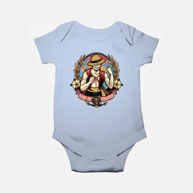 Ultimate Pirate King-Baby-Basic-Onesie-momma_gorilla