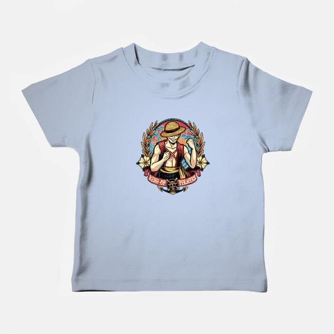 Ultimate Pirate King-Baby-Basic-Tee-momma_gorilla