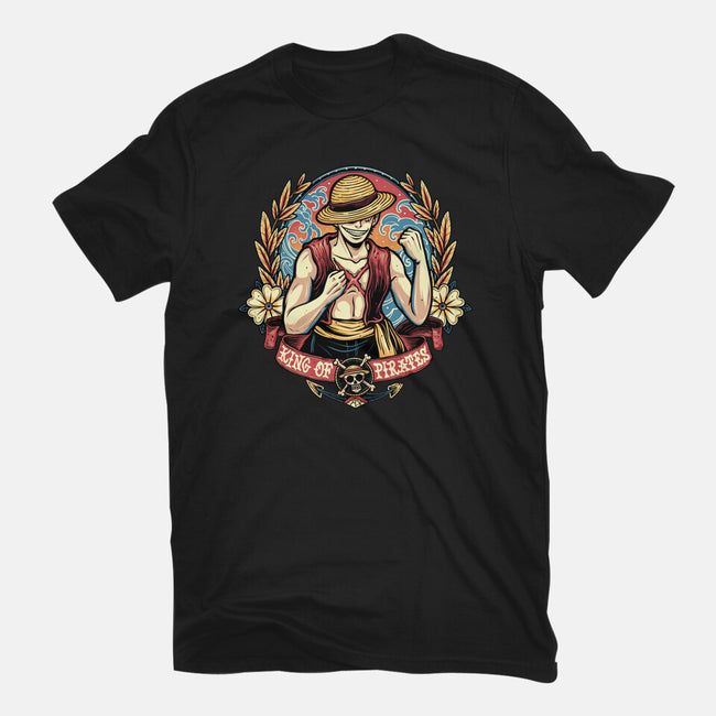 Ultimate Pirate King-Womens-Basic-Tee-momma_gorilla