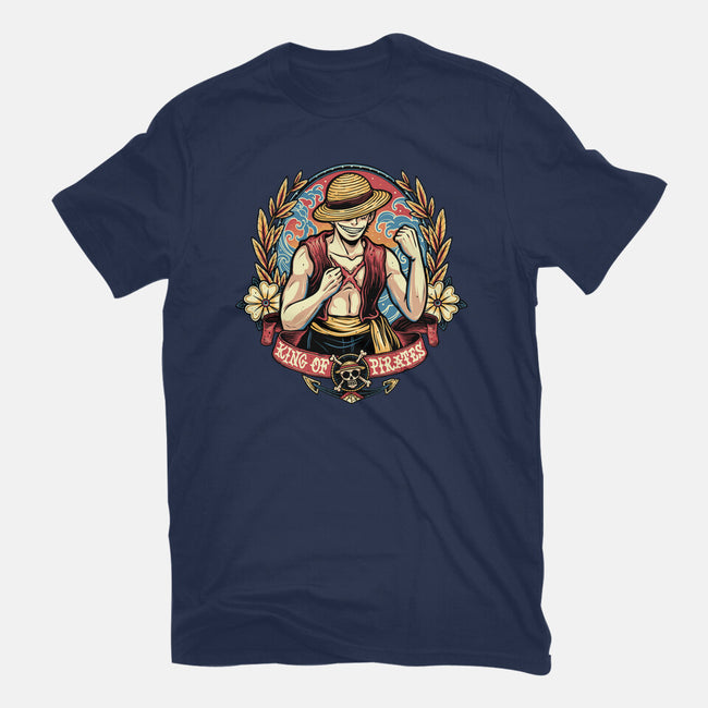 Ultimate Pirate King-Womens-Basic-Tee-momma_gorilla