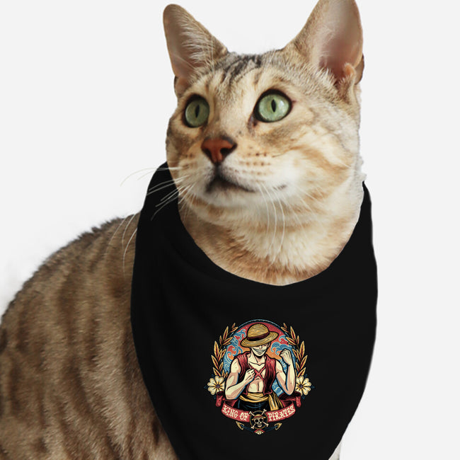 Ultimate Pirate King-Cat-Bandana-Pet Collar-momma_gorilla