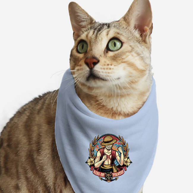 Ultimate Pirate King-Cat-Bandana-Pet Collar-momma_gorilla