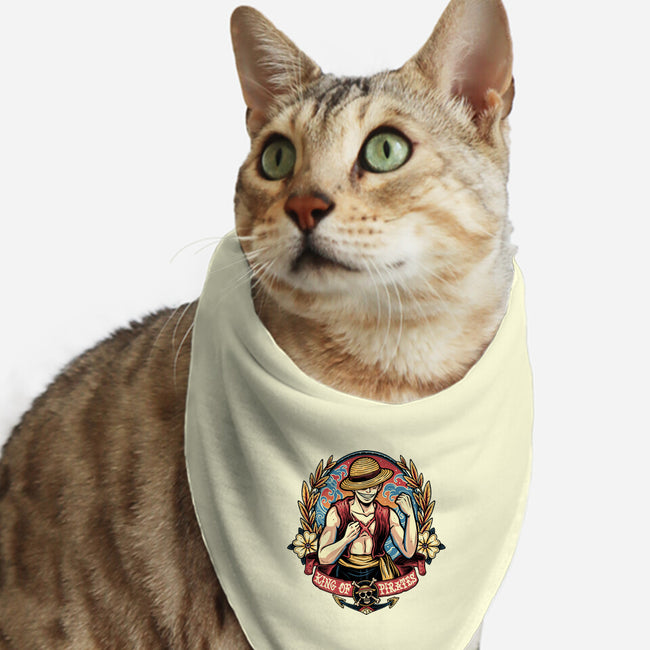 Ultimate Pirate King-Cat-Bandana-Pet Collar-momma_gorilla