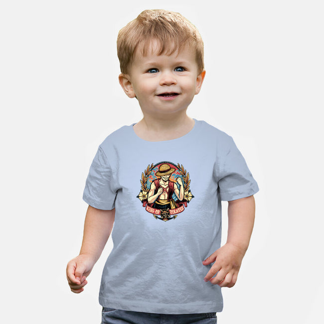 Ultimate Pirate King-Baby-Basic-Tee-momma_gorilla