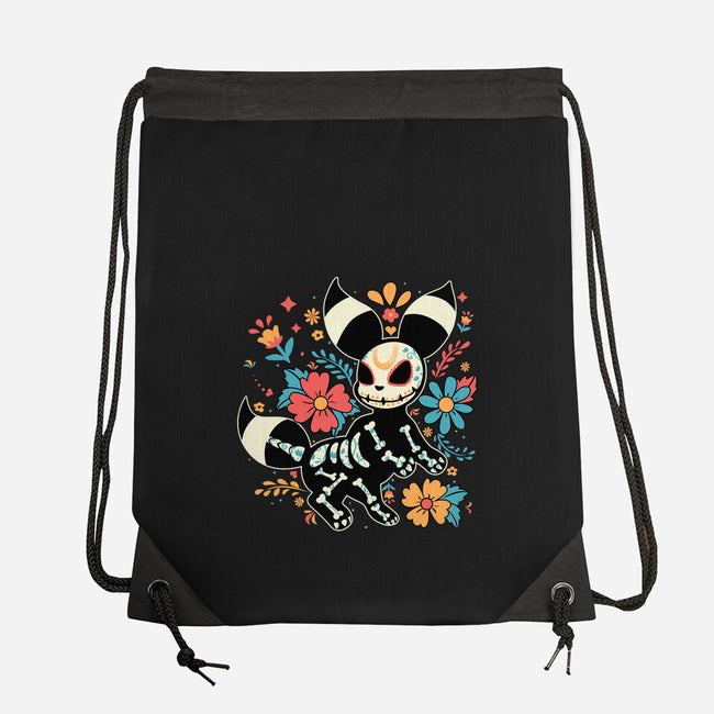 Night Skeleton-None-Drawstring-Bag-IKILO