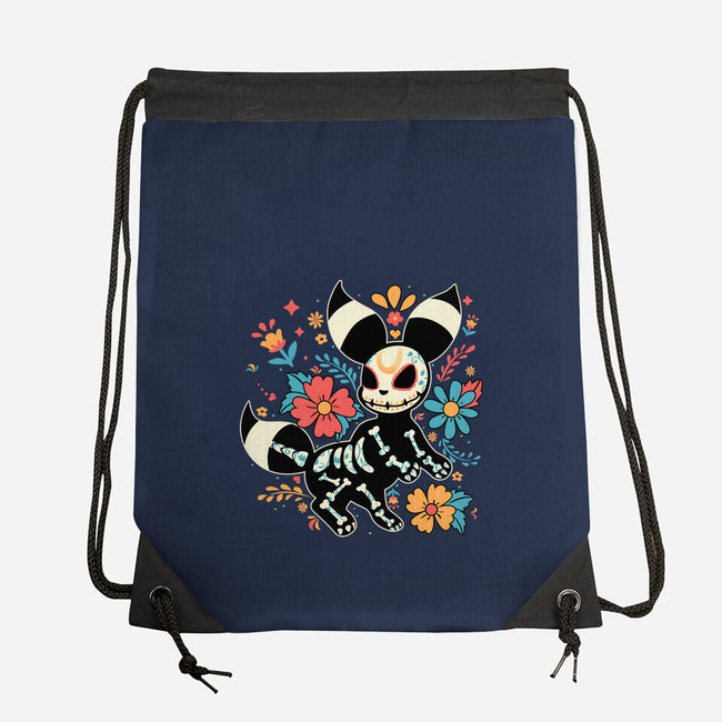 Night Skeleton-None-Drawstring-Bag-IKILO