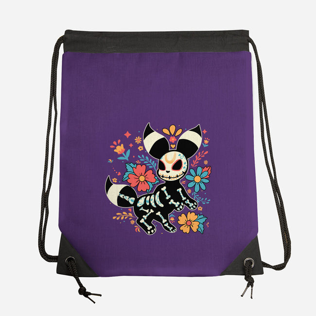 Night Skeleton-None-Drawstring-Bag-IKILO