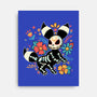 Night Skeleton-None-Stretched-Canvas-IKILO