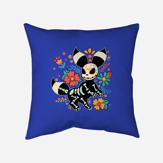 Night Skeleton-None-Non-Removable Cover w Insert-Throw Pillow-IKILO