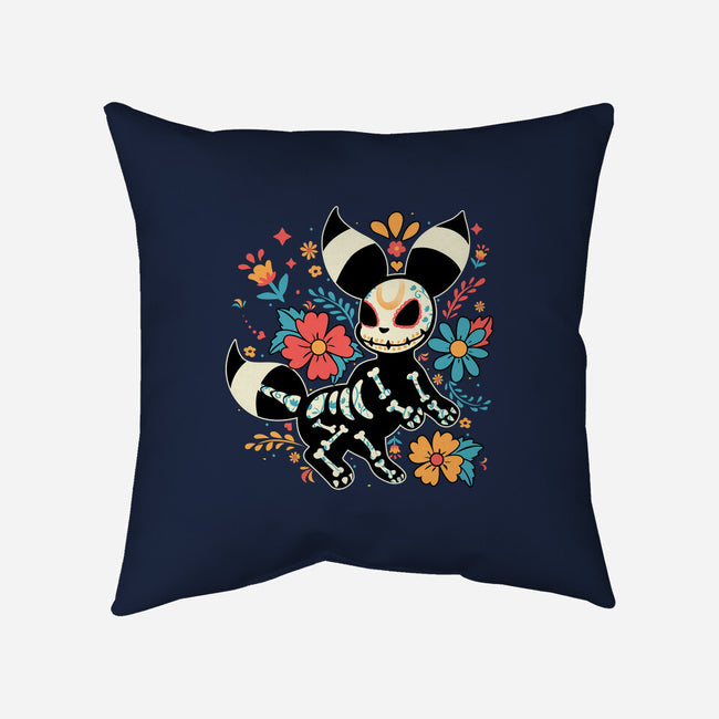 Night Skeleton-None-Removable Cover w Insert-Throw Pillow-IKILO