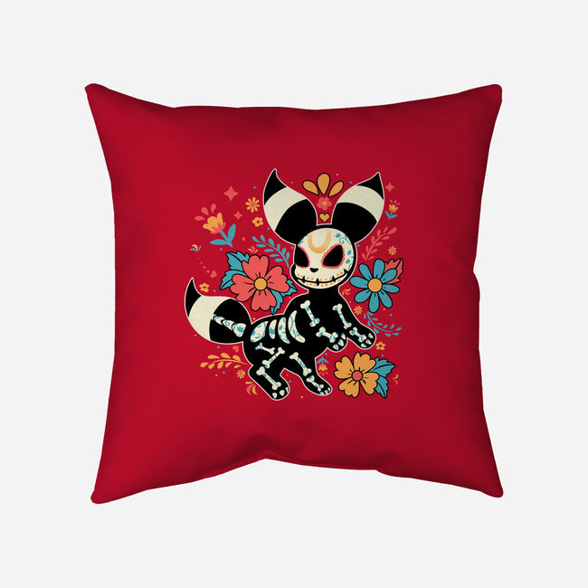 Night Skeleton-None-Removable Cover w Insert-Throw Pillow-IKILO