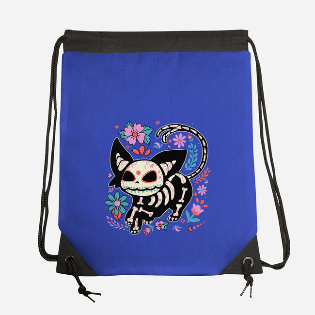 Day Skeleton-None-Drawstring-Bag-IKILO