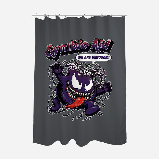 Symbio-Aid-None-Polyester-Shower Curtain-pigboom