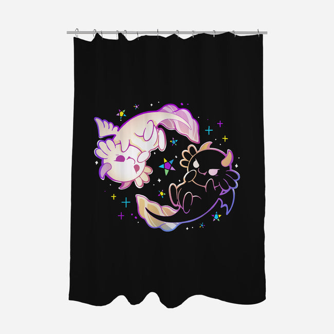 Halloween Axolotl-None-Polyester-Shower Curtain-Vallina84
