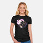 Halloween Axolotl-Womens-Fitted-Tee-Vallina84